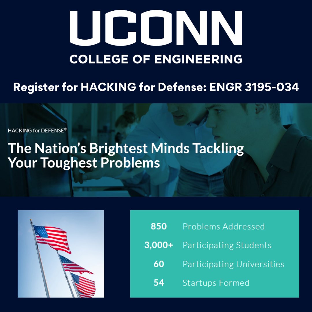 Innovate for Defense: Join us in revolutionizing the future of national security! This groundbreaking course merges engineering & entrepreneurship to tackle real-world challenges faced by the Department of Defense & Intelligence Community. Register now for Fall 2024!