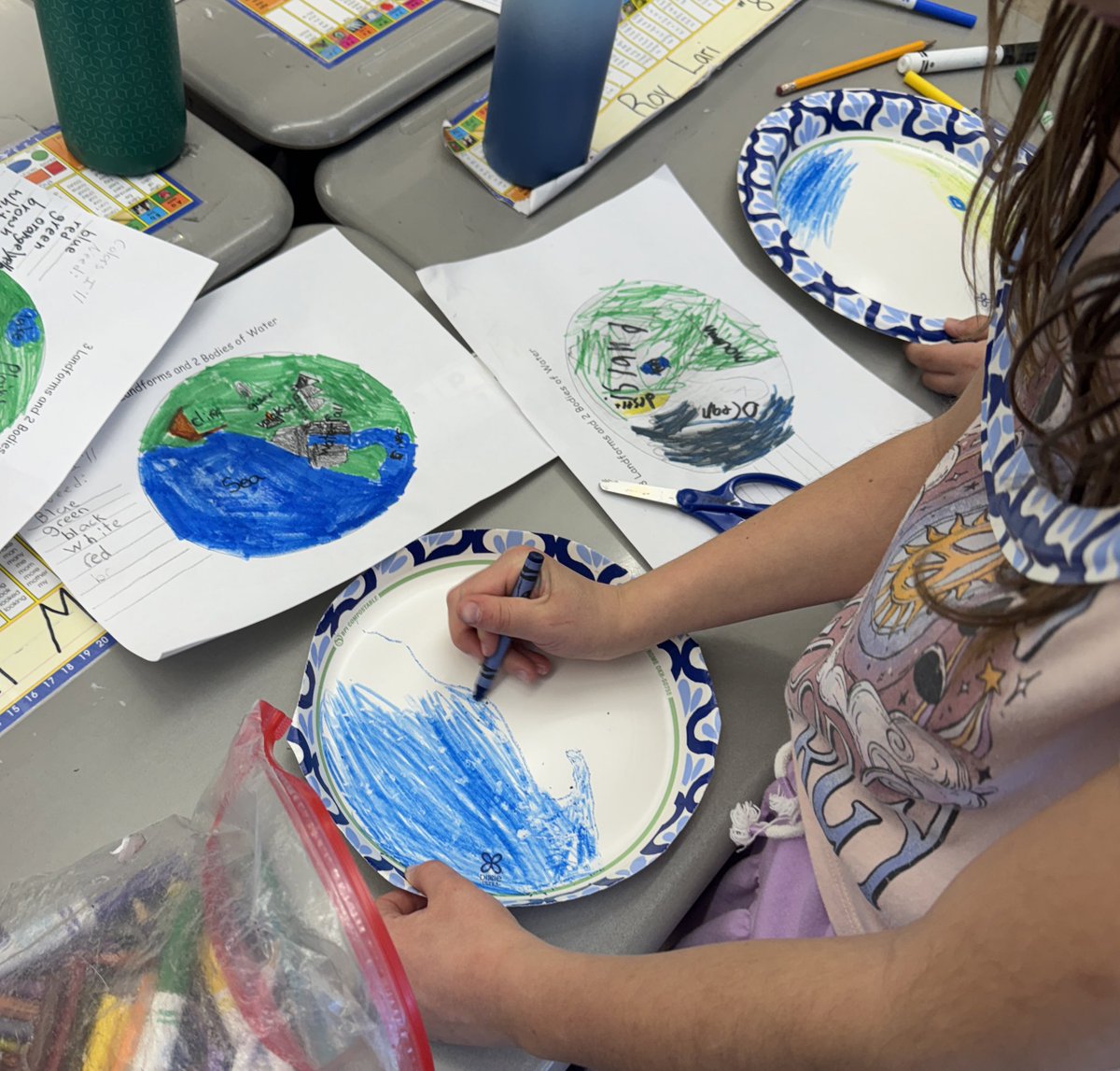DoctorGemellaro's tweet photo. Students in grade 2 @HarrisonHawks90 @LivSchools making models of land forms ⛰️and bodies of water🌊 https://t.co/RgnI4PWl1E