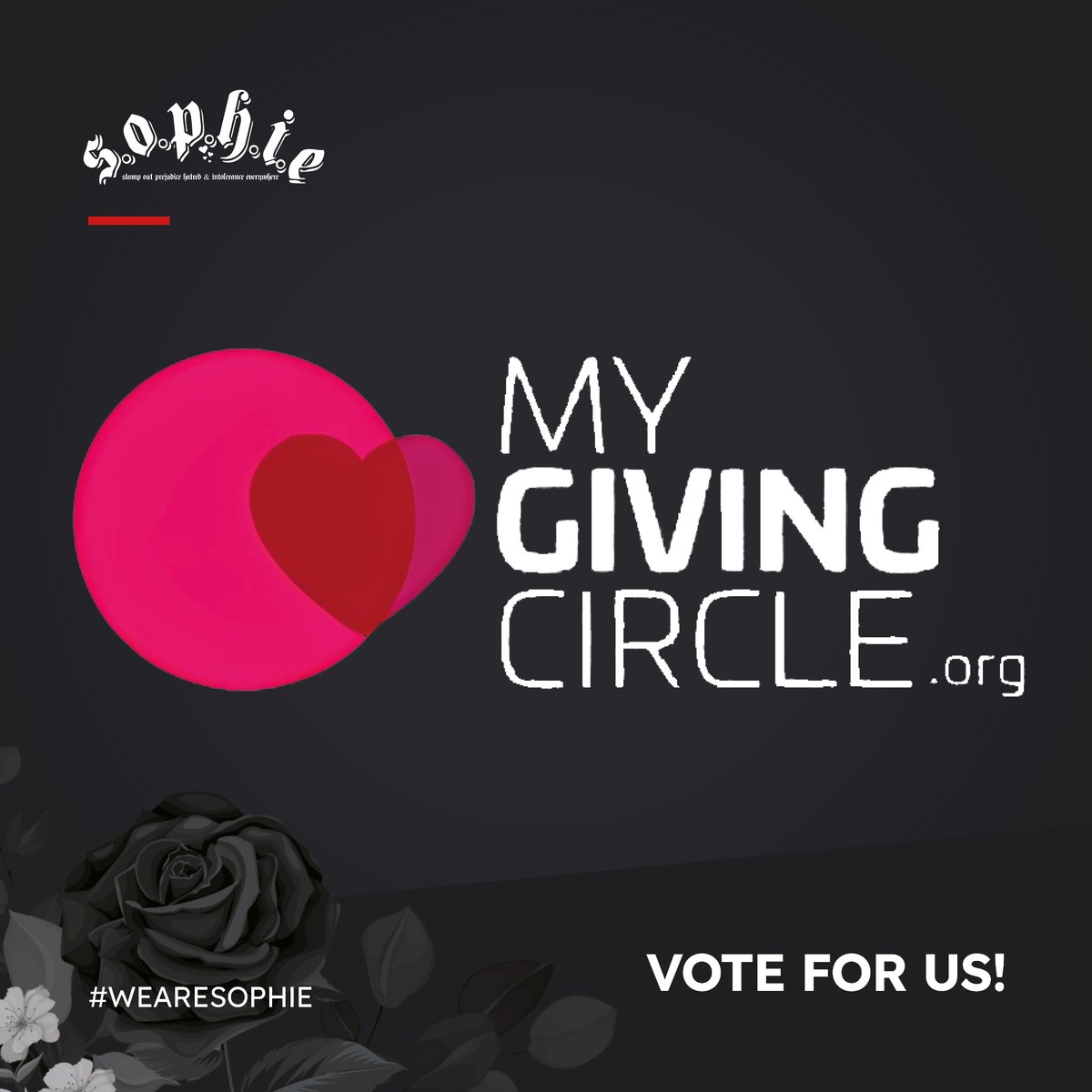 We're currently 26th in the UK on My Giving Circle, thank you all for your support! 🖤 With just a few more votes we could be eligible for a prize fund which will help the Foundation reach even more schools and organisations! 🖤 #wearesophie mygivingcircle.org/the-sophie-lan…