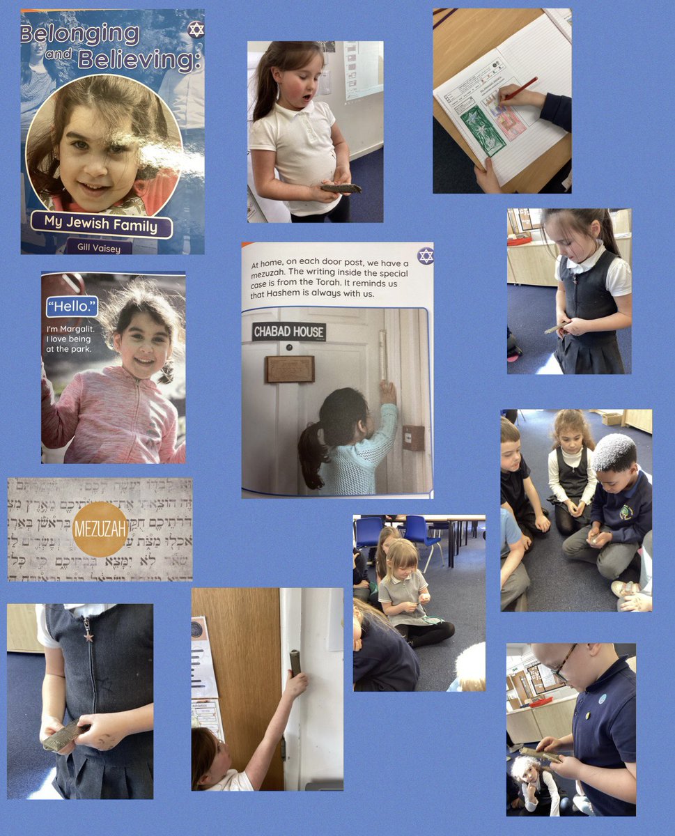 We enjoyed finding out about the Jewish faith and loved Margalit helping us @BooksAtPress. We explored a Mezuzah and why it’s a special item in the house. We loved looking at a real one and seeing the special Hebrew writing. @WCommonPS @WCPSc2029 #WCPSRE