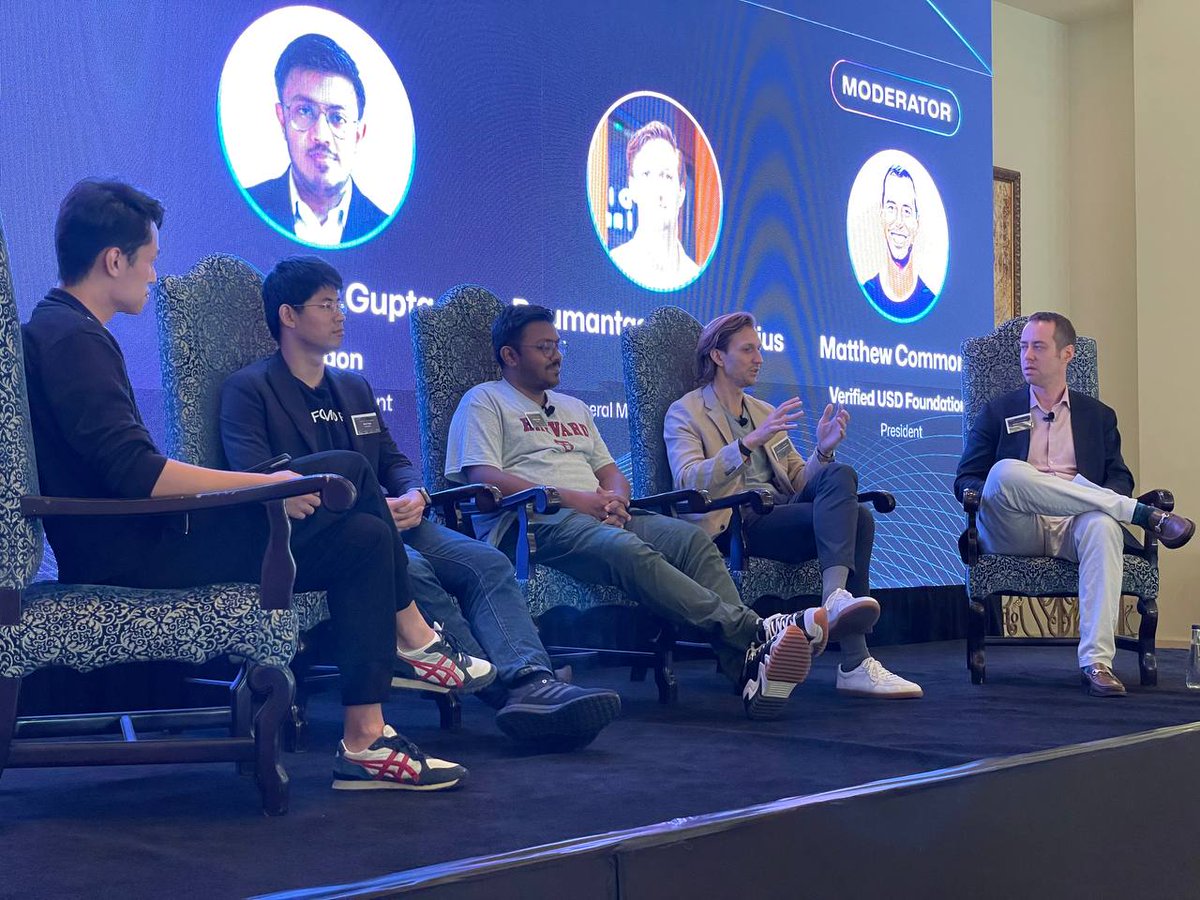 USDV_Money's tweet photo. The Rise of Crypto Payments panel during USDV’s #StableFusion in Dubai is in full force!

USDV’s President, @MatthewUSDV, is moderating this exciting panel discussion 🎤 https://t.co/Kt1WCTJirg