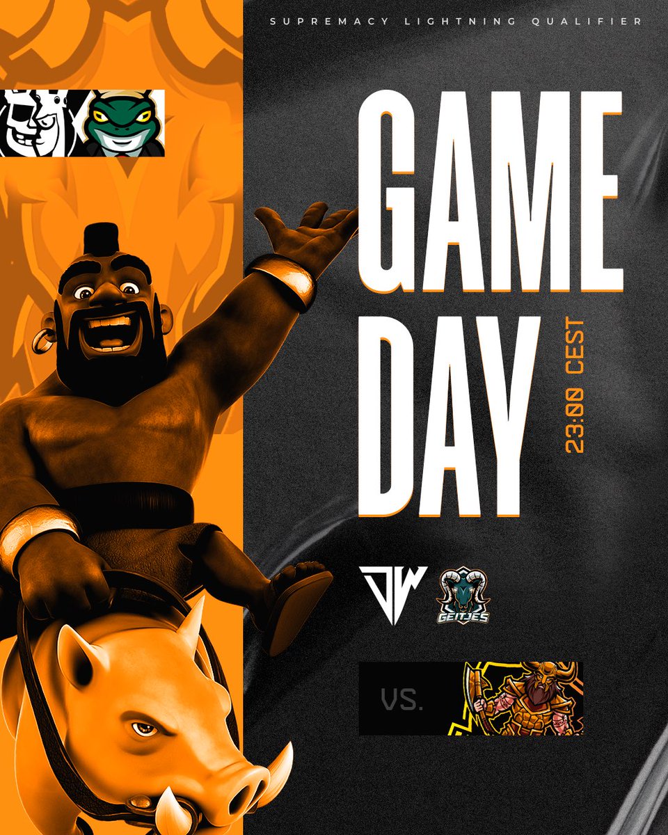 Geitjes1's tweet photo. #ClashRoyale | Matchday Q1 π¨
Today we are going to fight for a spot in the top 4. It is going to be a hard match, but in Geitjes we trust. We will hope for a nice match!
π @CR_Supremacy
βοΈ Round 3 Qualifier 1
π @TeamVikings_CR
β° 23:00 CEST
#Geitjes π³π±π©πͺ
@SoberbiosL_2024 https://t.co/bM7cfRf7SJ