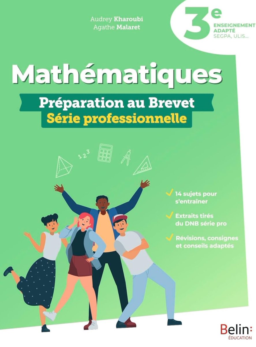 AudreyKharoubi's tweet photo. 🤩 Très fière d’avoir co-écrit avec ma collègue 3 cahiers 📔 pour tous les élèves de 3eme #segpa ou #ulis. 
Disponible sur @BelinEducation 
https://t.co/umYS9e7p7s https://t.co/fAaKmPy8Zu