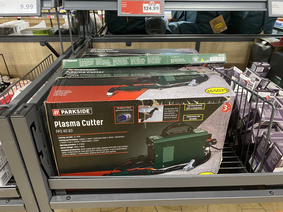 Good news everyone!

Plasma Cutters back in stock at Lidl.