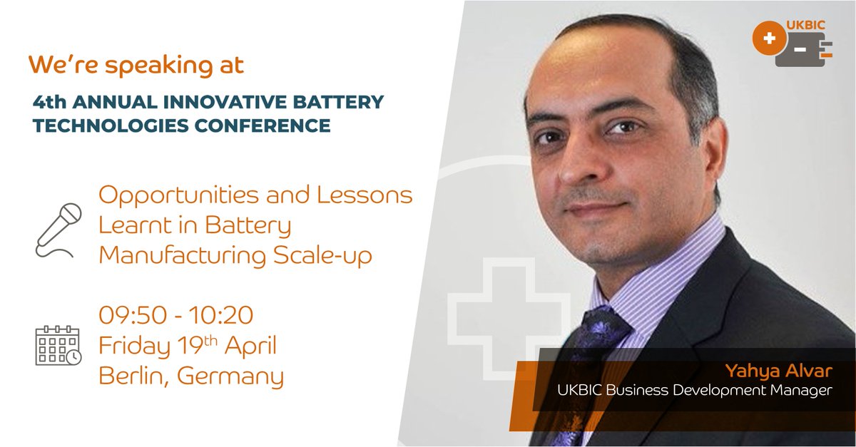 It you're attending the 4th Annual Innovative Battery Technologies Conference this Friday, make sure to catch our Business Development Manager Yahya Alvar at his speaking slot. ⚡ Find out more here: ryinternational.eu/4th-annual-inn… #batteries #batterytech #batterytechnology