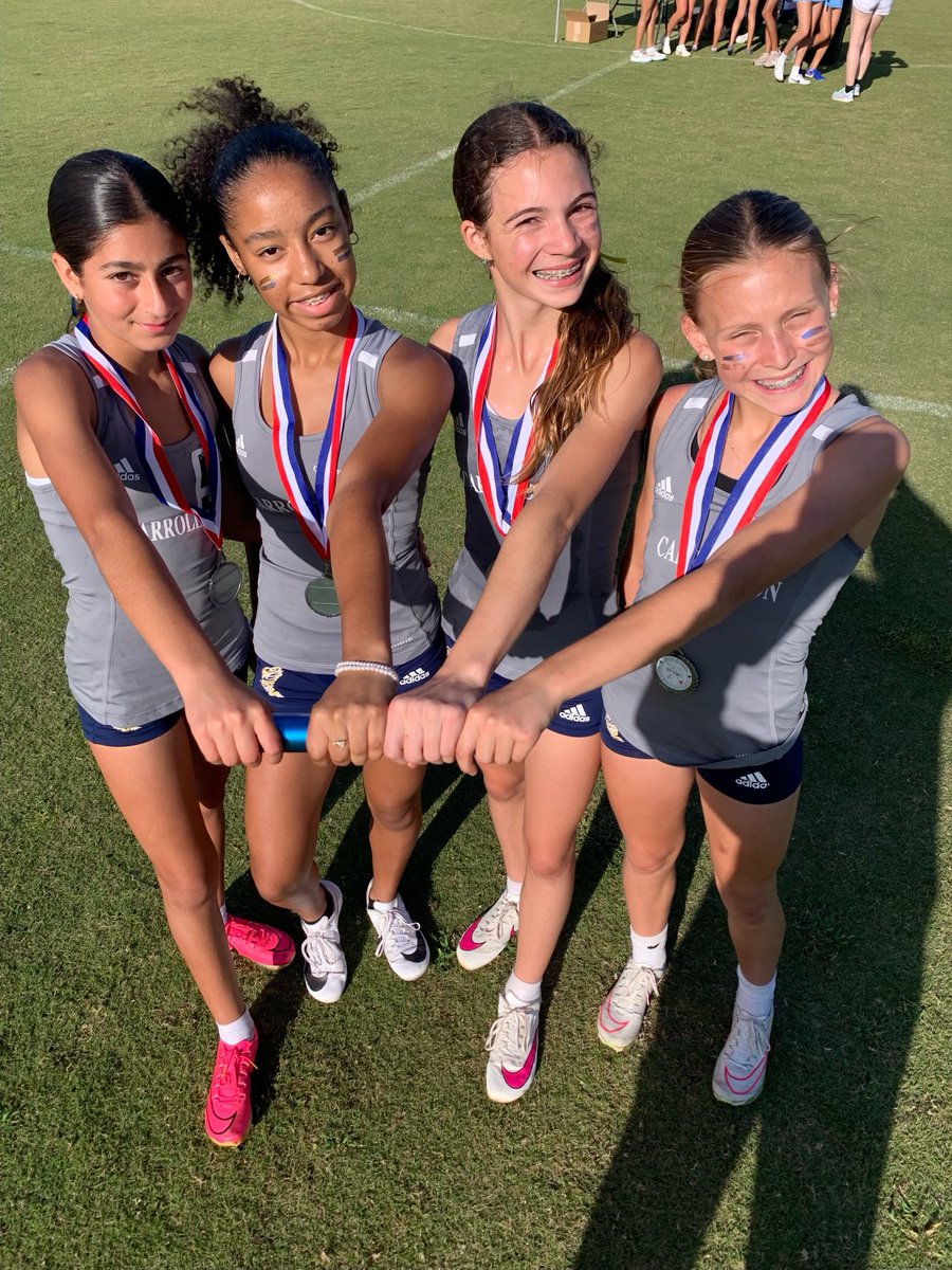 The Grades 6-8 track and field team won their 4th straight South Florida Middle School Conference title! #gocyclones #trackandfield #sfmsc #champions #cssh #carrollton #WeAreSacredHeart