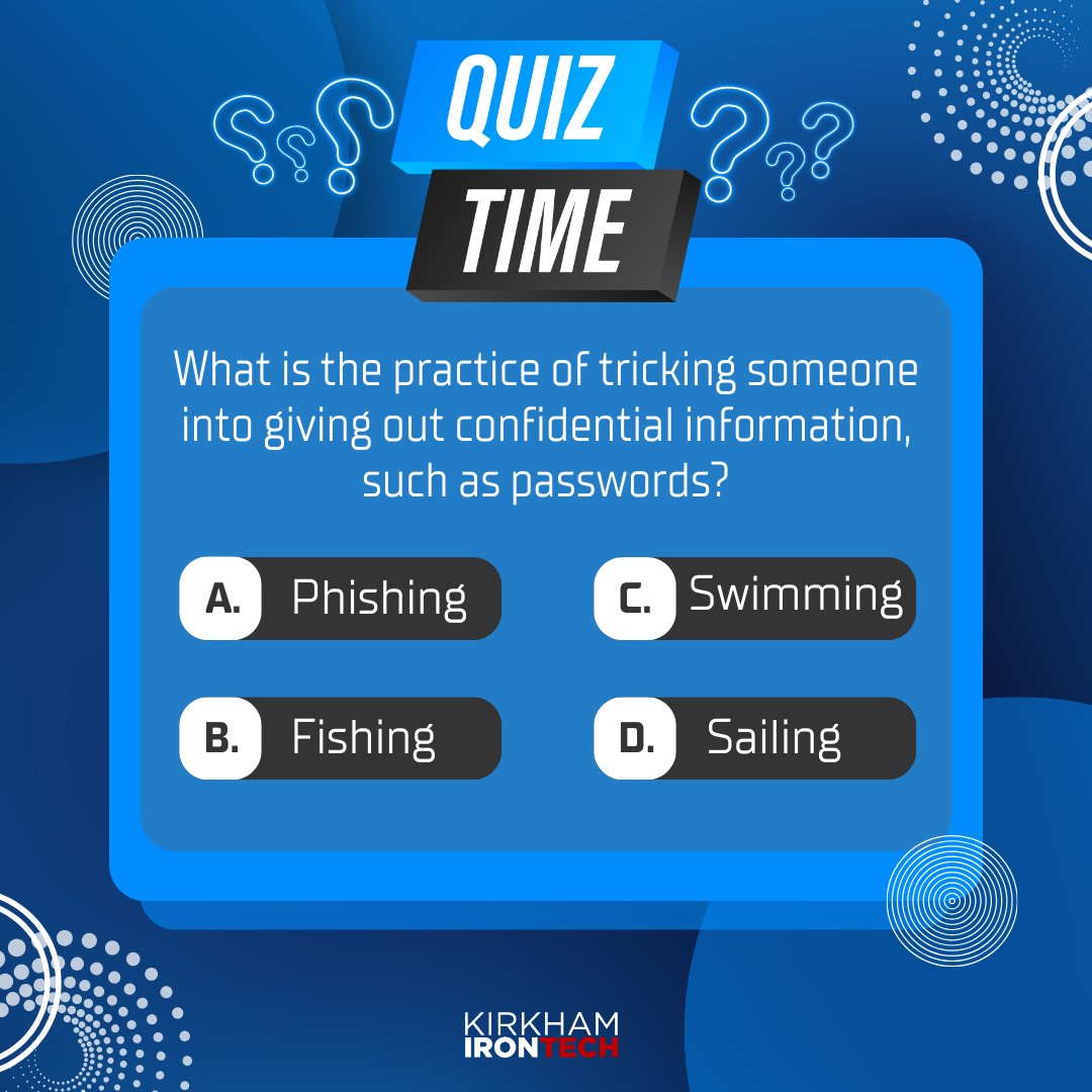 Quiz Time!!! Comment your answer below. ⬇️ #Quiz #Passwords #DataBreach #CyberAttack