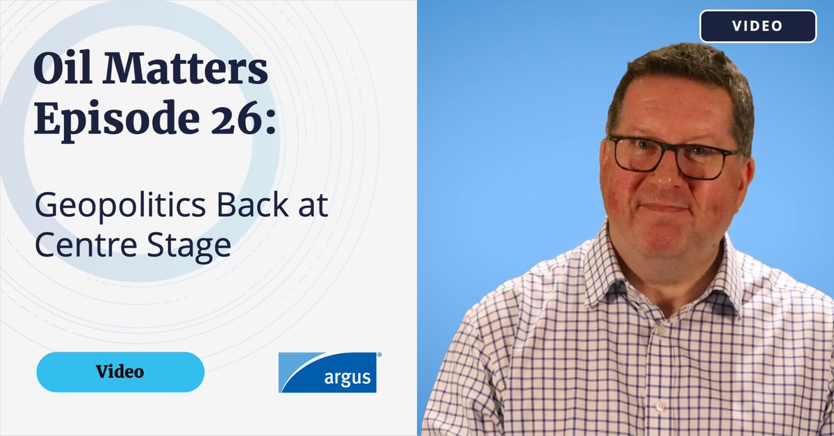 #𝗢𝗶𝗹𝗠𝗮𝘁𝘁𝗲𝗿𝘀 𝗘𝗽𝗶𝘀𝗼𝗱𝗲 𝟮𝟲: In today's episode, David examines the delicate sanctions juggling act the US and its #G7 partners must perform if they want to avoid further spikes in #crude prices #ArgusMedia Watch now: okt.to/Bkm8N4