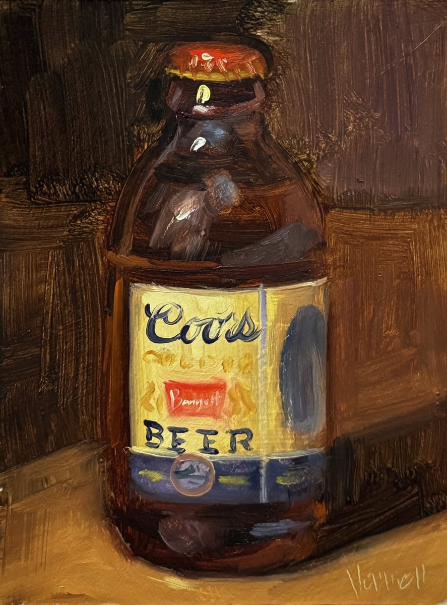 My oil painting of Coors Banquet