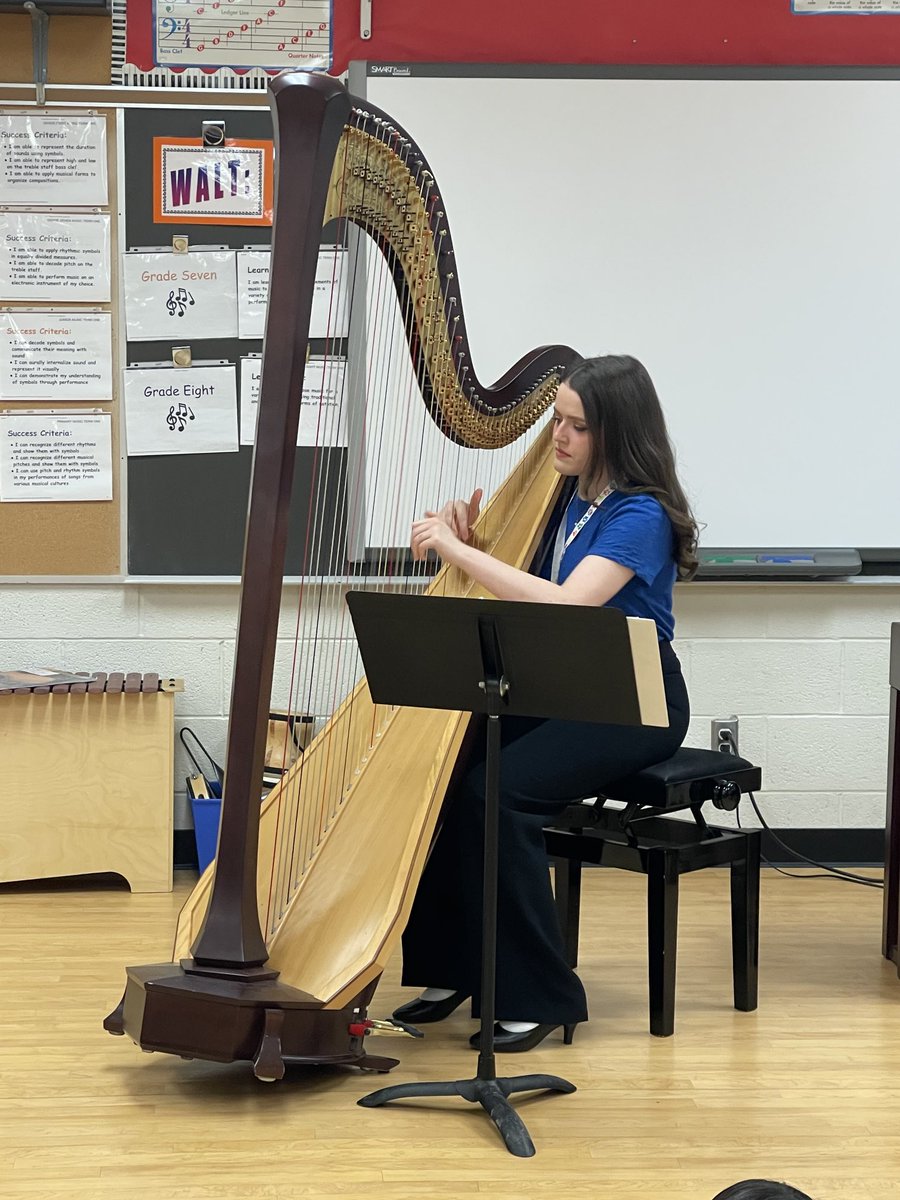 Thank you Miss Hatt for bringing the beautiful sounds of the Harp to our primary students at BHES!