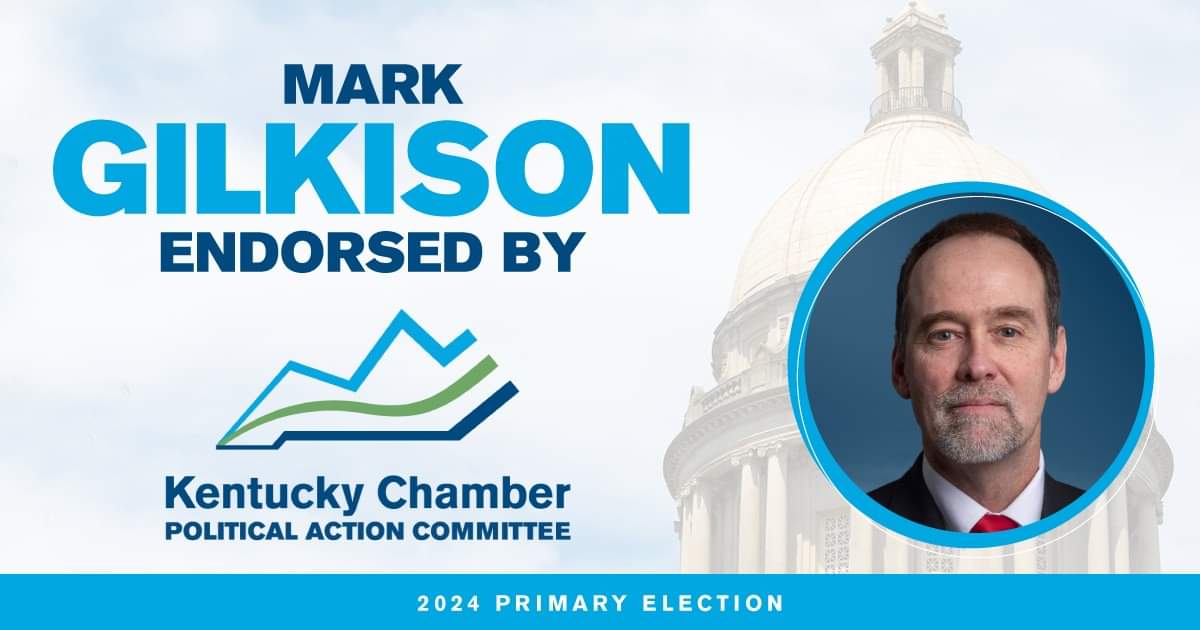 MarkGilkison's tweet photo. ENDORSEMENT ALERT!!!

I'm honored to be endorsed by @KyChamber's PAC. I look forward to helping make Kentucky a place to do business. https://t.co/XDiORNGbH0