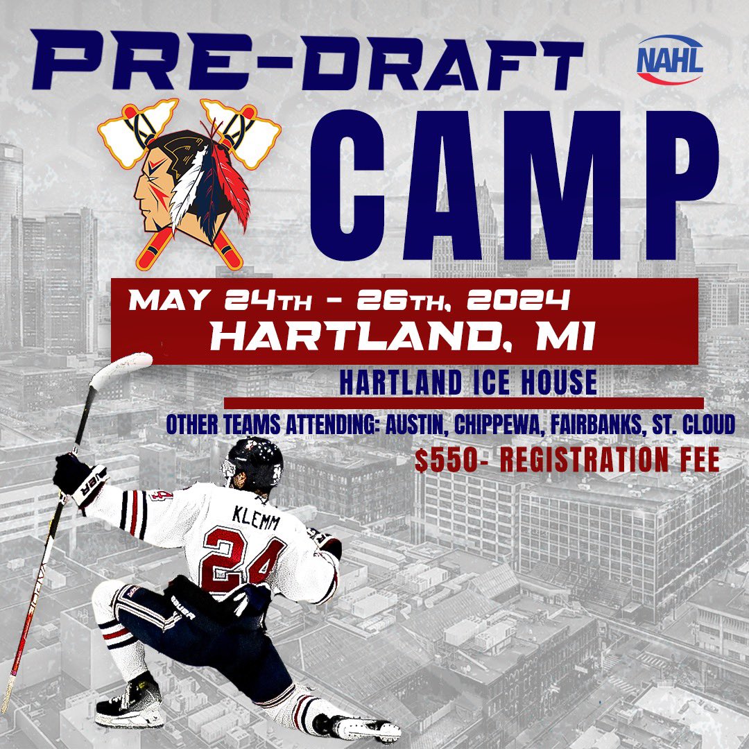 Get ready, because the Johnstown Tomahawks pre-draft camp’s are almost here‼️ Interested in joining the Johnstown Tomahawks? Check out our camps in Pennsylvania, Illinois, or Michigan! 🏒 🔗 Learn more: johnstowntomahawks.com/tryout-camp/ #LetsGoHawks | #AllOfUs