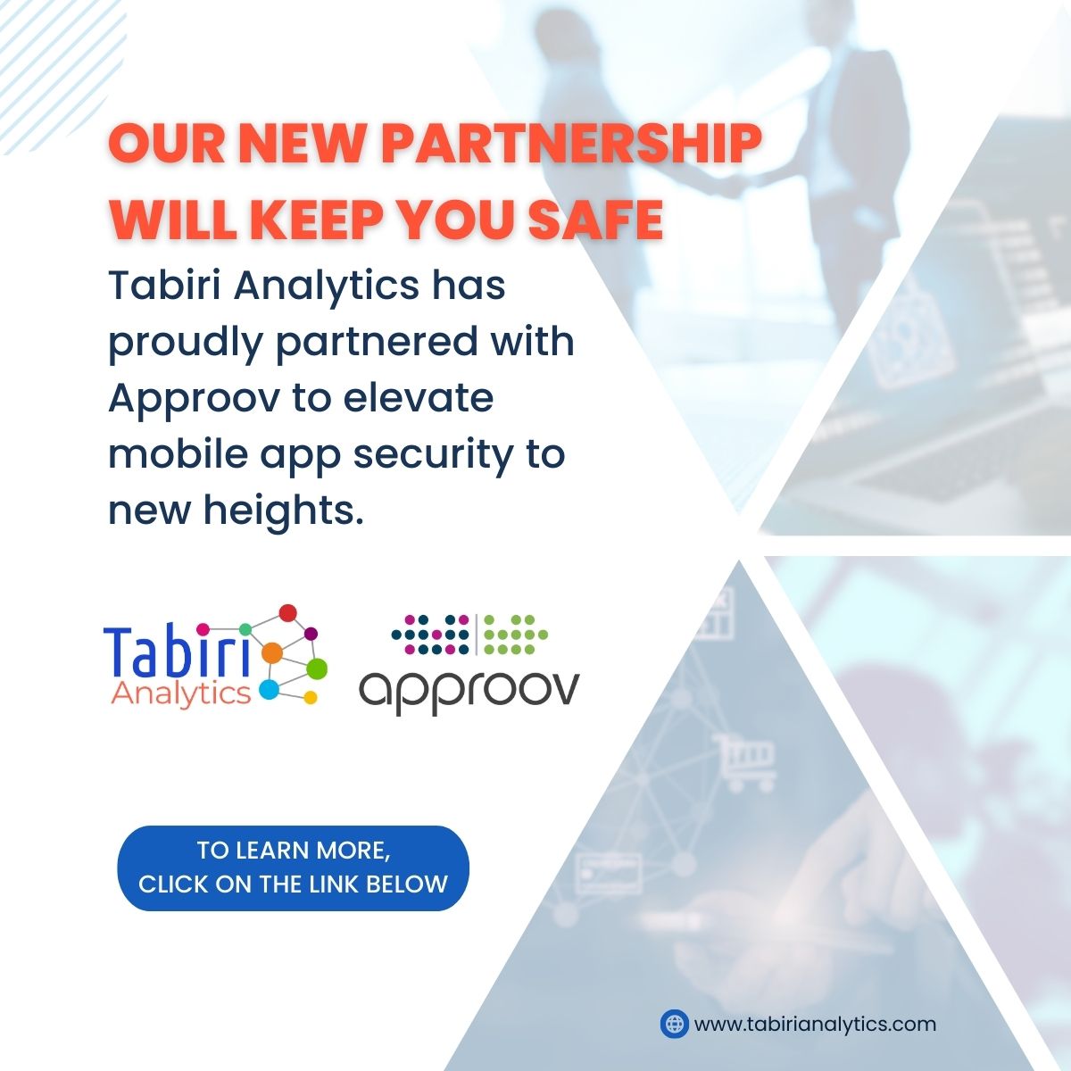 tabirianalytics's tweet photo. Exciting news! Tabiri has partnered with @Approov to bring you cutting-edge cybersecurity solutions. Read the full press release here https://t.co/tO1wIHcJ7s . Don't miss out on this game-changing collaboration! #Tabiri #Approov #Cybersecurity #Partnership" https://t.co/wwhNib4LiW