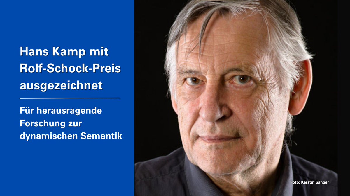 Herzlichen Glückwunsch zum Rolf-Schock-Preis👏 Prof. Hans Kamp wird für seine Forschung zur dynamischen Semantik ausgezeichnet. Es ist das erste Mal, dass der Preis für Logik & Philosophie an eine deutsche Universität vergeben wird. 👉 sohub.io/5msw