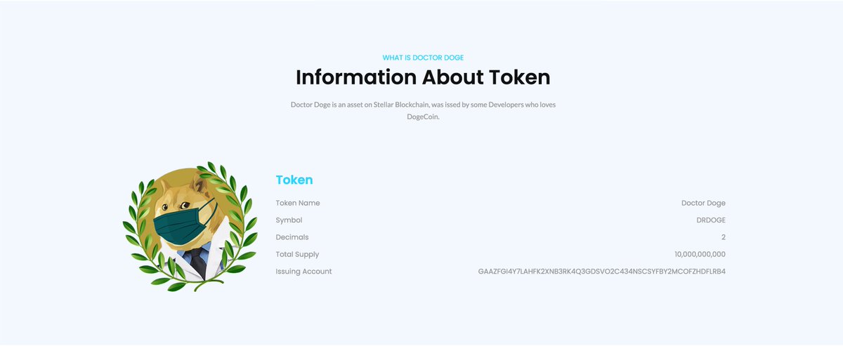 DrDoge on Stellar Network! dr-doge.com

Limited Token Supply: 10.000.000.000 DrDoge  

swap/buy/sell on Stellar!

#drdoge #XLM