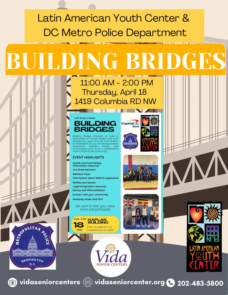 Vida is thrilled to have been invited to Building Bridges! We are excited to join this amazing event tomorrow!

#vida #buildingbridges #event