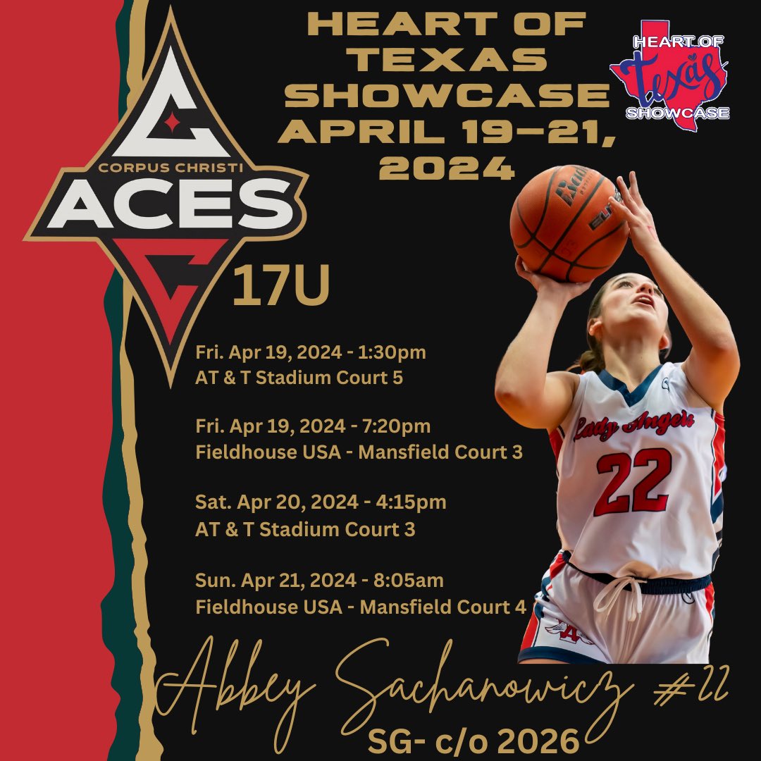 Coaches: Excited to be heading to @PBRhoops Heart of Texas Showcase this weekend in Dallas. Looking forward to meeting great people and hooping with my squad @CCTXACES #texasbasketaball