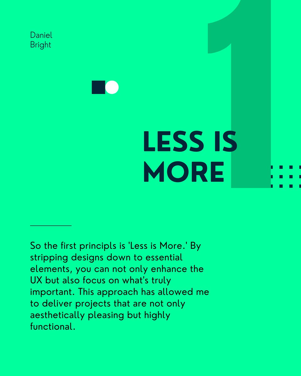 Danielgbright's tweet image. I&apos;m a big advocate of minimalism, not only in design but life in general. Less is absolutely much more, and often time is much harder to achieve. I truly think this is one of the things that sets the pros apart.

#ux #ui #usercentricdesign #designthinking