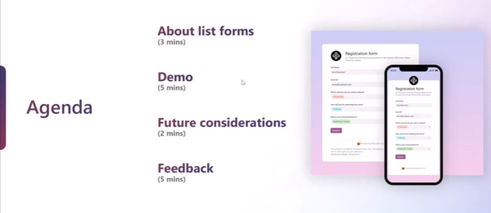Watch the 15-minute demo segment showing off the new #MicrosoftLists *Forms experience* -- presented by Lists PM, Sahil Baid during the 4/16 M365/PP weekly call (now on-demand). 🟨🟨🟨🟨 🟧🟧🟧🟧 🟥🟥🟥🟥 🟪🟪🟪🟪 📺 youtu.be/TRr0nqWDf04?si…