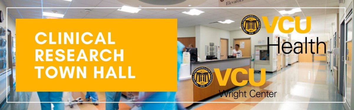 🔬Join us and VCU Health's Office of Clinical Research TODAY at 4pm to hear from some of our ancillary services leadership within VCU Health as they provide updates on what’s new in their departments and more! bit.ly/3PQ57CR