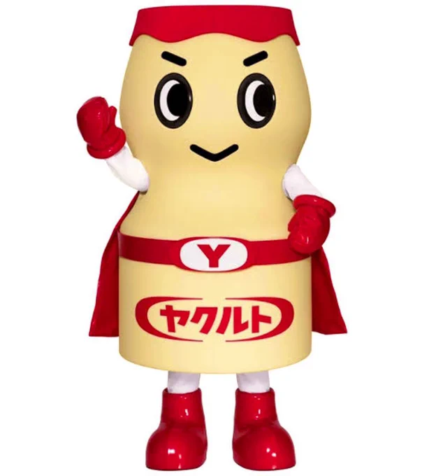 Yakult`s mascot, Yakult-Man, is here to save everyone's stomach from bad bacteria. 