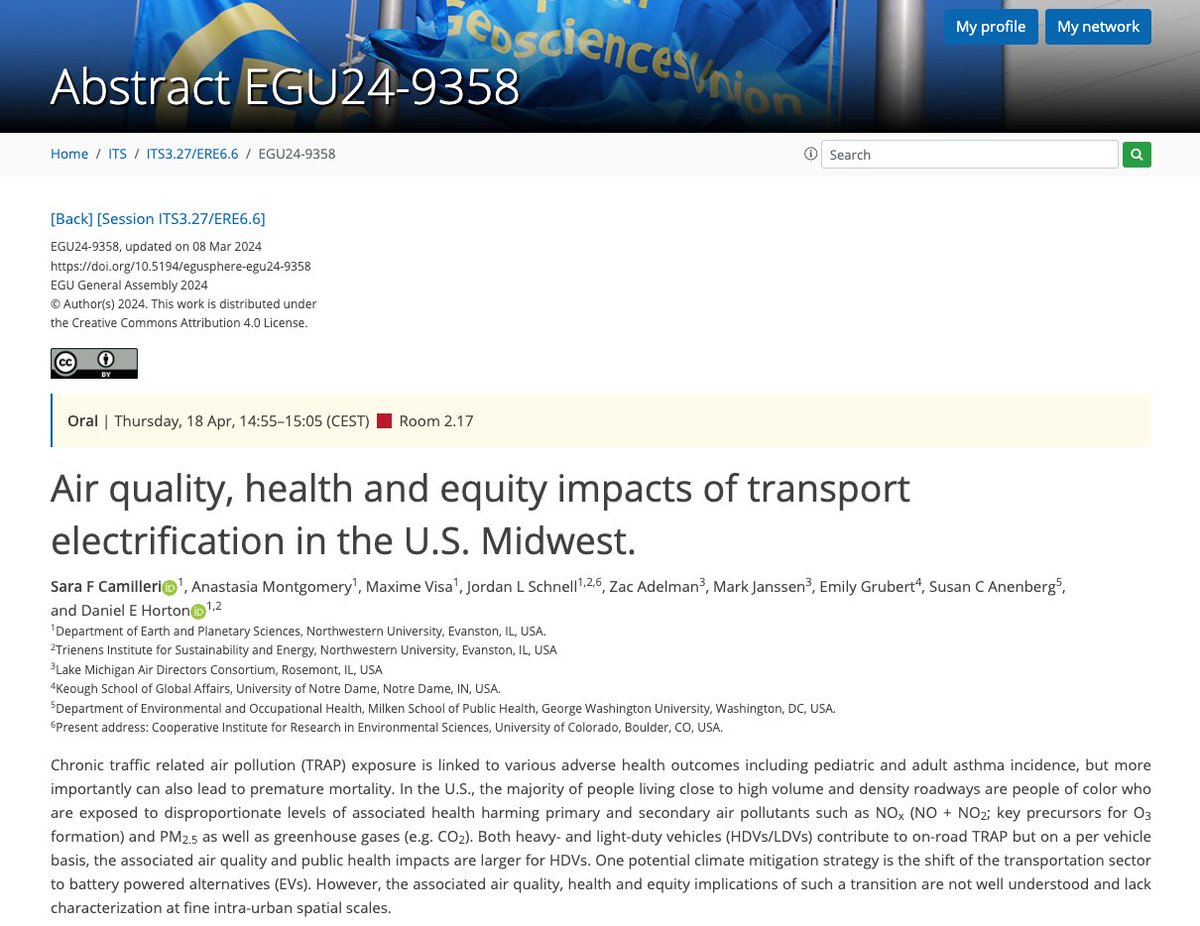 Attending #EGU24? If so, check out @SFenech1's presentation in #EDI Session 'Incorporating equity, gender, health and other co-benefits into NEXUS and IAM research' on Thursday (18 Apr) at 14:55 CEST in Room 2.17 meetingorganizer.copernicus.org/EGU24/EGU24-93…