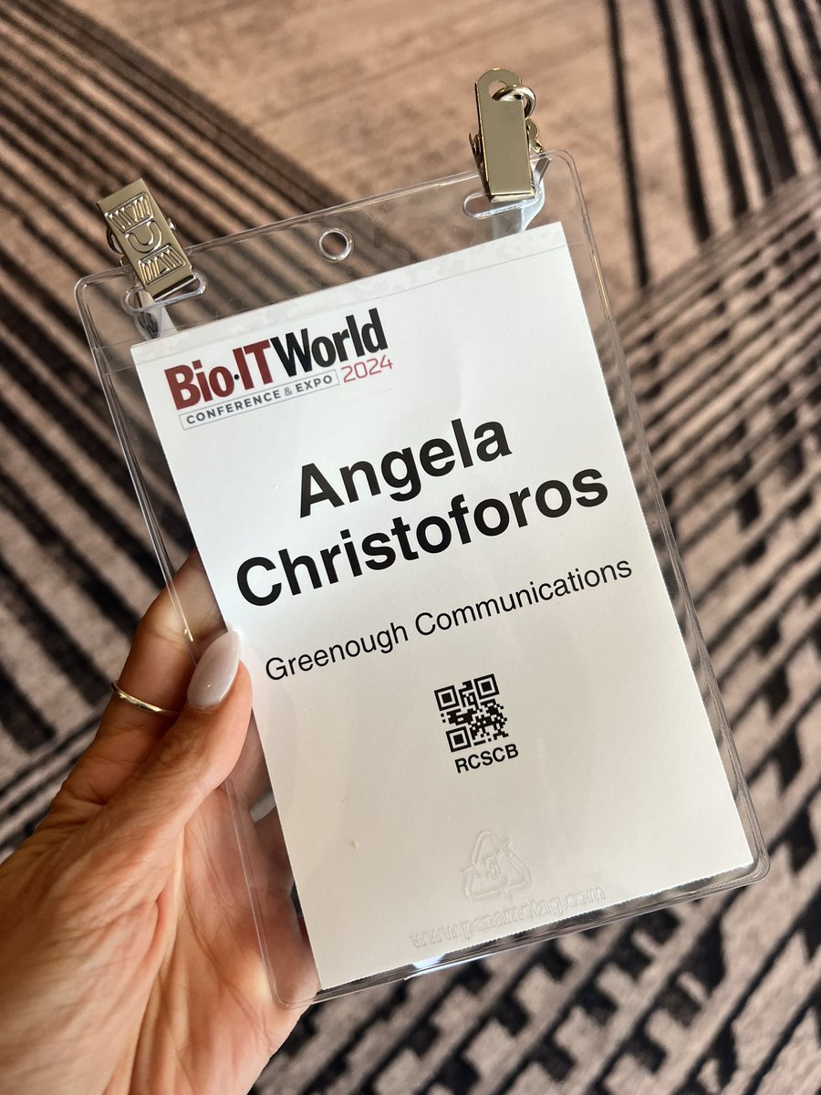 Angela Christoforos (@angelac_newspr) on Twitter photo It was great to represent <a href="/GreenoughComms/">Greenough Communications</a> at the <a href="/bioitworld/">Bio-IT World</a> Conference & Expo and meet with companies driving new technologies and solutions to advance #precisionmedicine! It was great to represent <a href="/GreenoughComms/">Greenough Communications</a> at the <a href="/bioitworld/">Bio-IT World</a> Conference & Expo and meet with companies driving new technologies and solutions to advance #precisionmedicine!