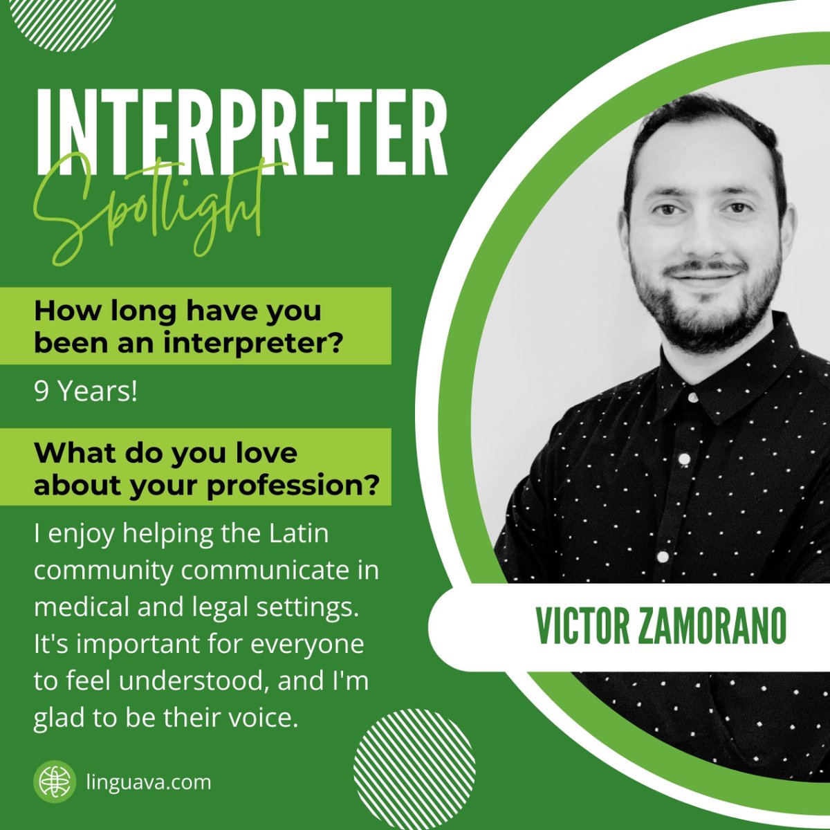 We're so grateful for Victor and all the interpreters making a difference in lives every day. #LanguageAccessibility #HealthcareHeroes