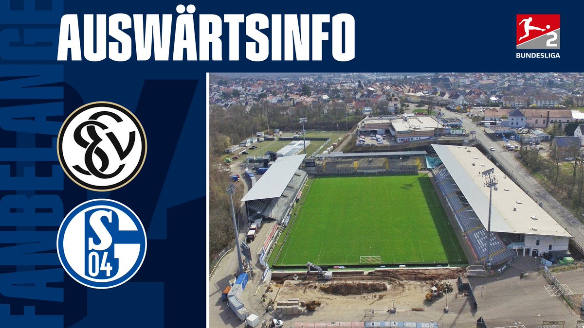 Zum ersten Mal überhaupt tritt unser #S04 am Freitag (19.04.) in Elversberg an - dementsprechend dürfte das Stadion für fast alle von euch Neuland sein. Die Infos zu Anreise, Shuttleservice und Stadionbesuch gibt's in unserer Auswärtsinfo! 🔵⚪️🚙🚆schalke04.de/fanbelange/aus…