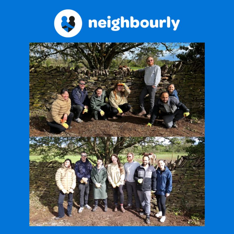 We built a wall! The @nbrly team were delighted to return to @CleveArchers to help repair sections of their dry stone wall earlier this week. Everyone had a brilliant day learning a new skill and walked away with a great feeling of pride and satisfaction.🤩