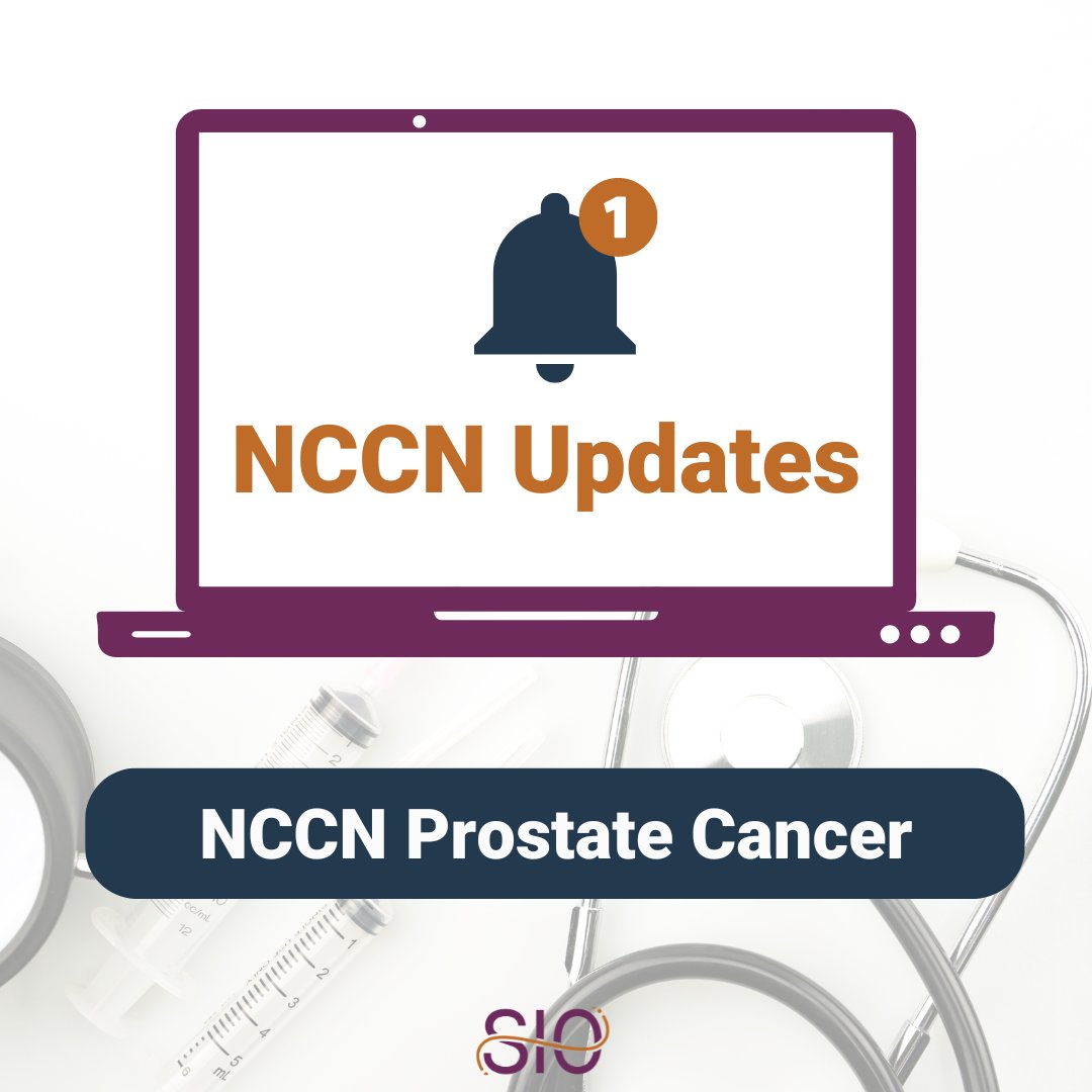 SIO proposes NCCN Prostate Cancer Guidelines updates, recommending focused ultrasound, cryoablation, and laser ablation for select risk groups. Authored by @DrDavidAWoodrum, @VRamaMD, @ewwalser, and @LanceMynderse. Read the full letter here: bit.ly/46pyiCp