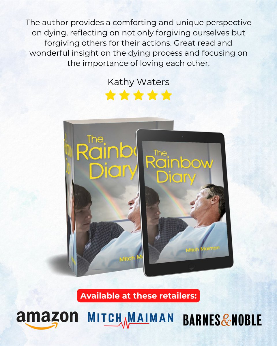 MitchMaiman's tweet photo. An invaluable reflection on forgiveness and love during life's most challenging moments. A must-read for those seeking solace and understanding.
.
Grab your copy today: https://t.co/r14L5wccOS
.
#mitchmaiman #everythirdnight #therainbowdiary #medicaltraining #urbanlife https://t.co/BX8IhmYAVf
