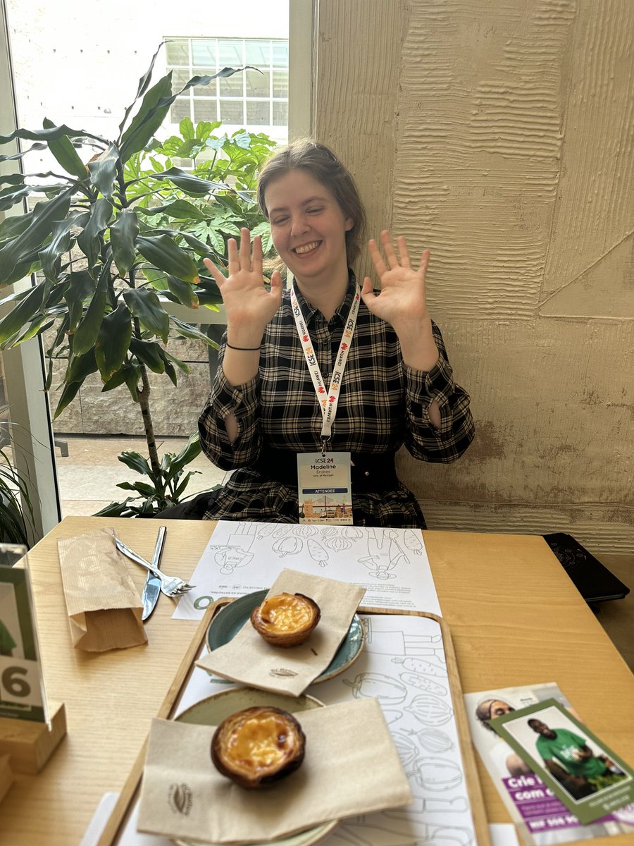 Celebrating @FSEconf 2024 acceptances at @ICSEconf with @cellocorgi (and delicious pastel de natas)! More to come about our work using LLMs to generate postconditions from NL: arxiv.org/pdf/2310.01831…