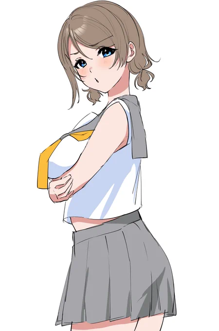 #渡辺曜生誕祭2024 #渡辺曜誕生祭2024 曜ちゃんも1年のときは袖なしの制服着てたんだよね? 