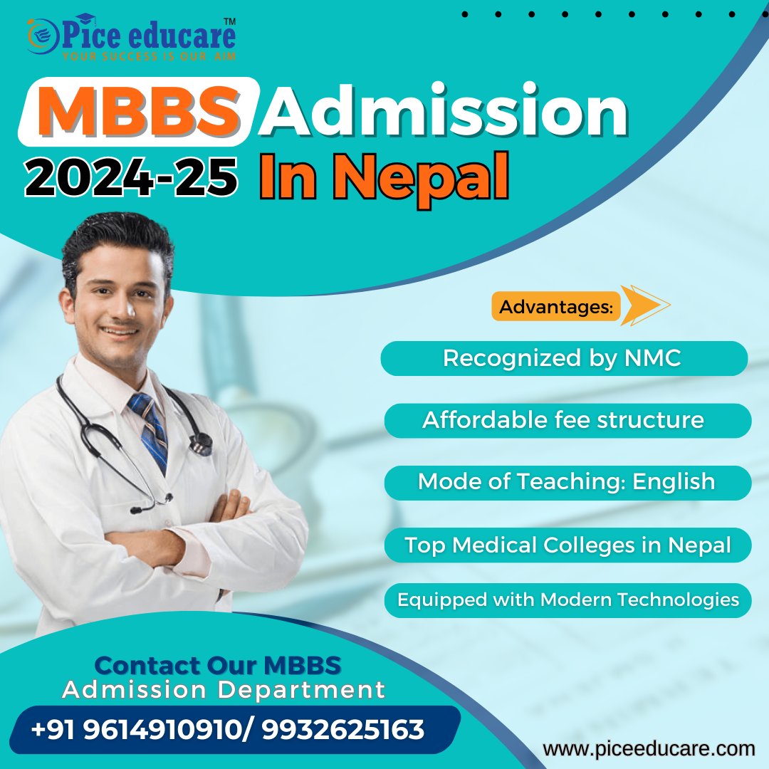 Want to be a doctor?
But struggling to achieve good rank in Indian Medical colleges?
Don't worry you can still pursue your dream
Study MBBS in Nepal (2024-25)
For any confusion call: ☎9614910910 / 9932625163

#mbbsinnepal #studymbbsnepal #nepalmbbs #medicalstudies #mbbsadmission