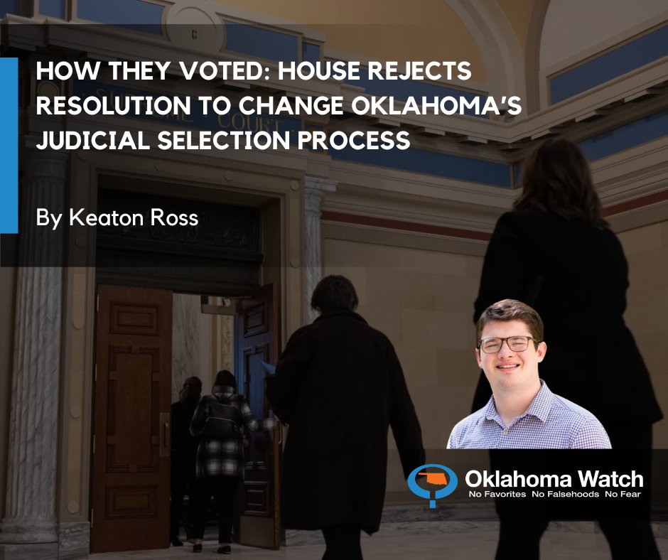 A bipartisan vote on Tuesday, rejected a measure seeking sweeping changes to Oklahoma’s judicial nomination system. #OKLEG ow.ly/I0Bs50Ric7m