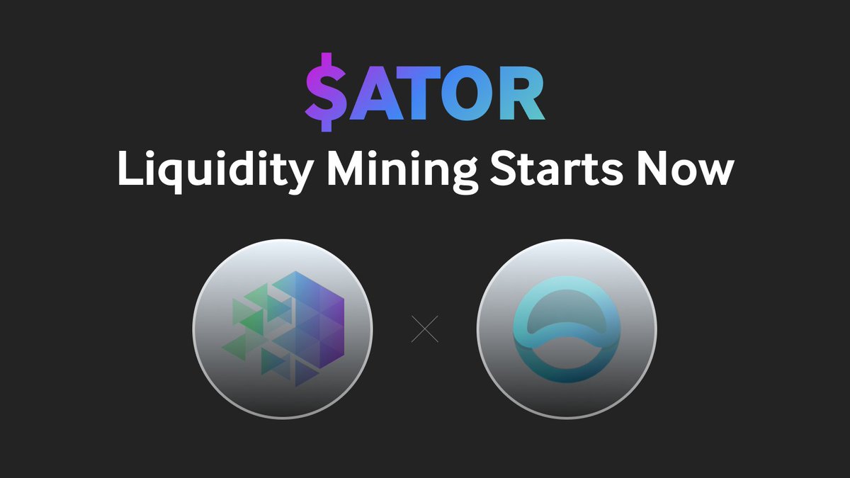 $5,000 in $ATOR rewards up for grabs at 260%+ APR. @atorprotocol is joining the IoTeX #DePIN Liquidity Mining initiative. ⛏️ Start earning: mimo.exchange/pools The earlier you join, the bigger your rewards. What you need to know. 👇