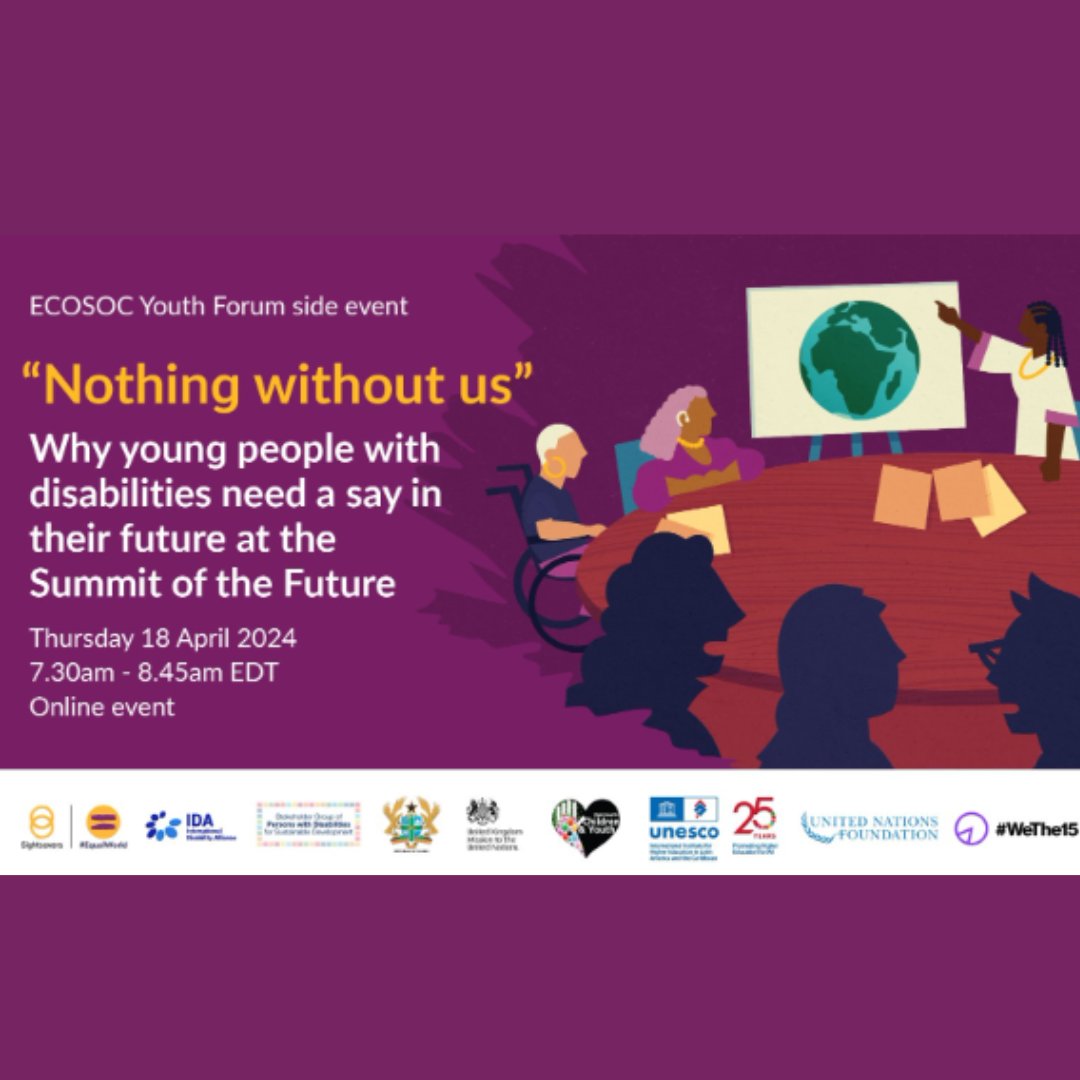 👁‍🗨The event will address the importance of creating inclusive societies that accommodate people with disabilities (SDG 16) & enhancing the means of implementation and strengthening global partnerships for sustainable development (SDG 17). ℹ️bk58.short.gy/2VRLg7