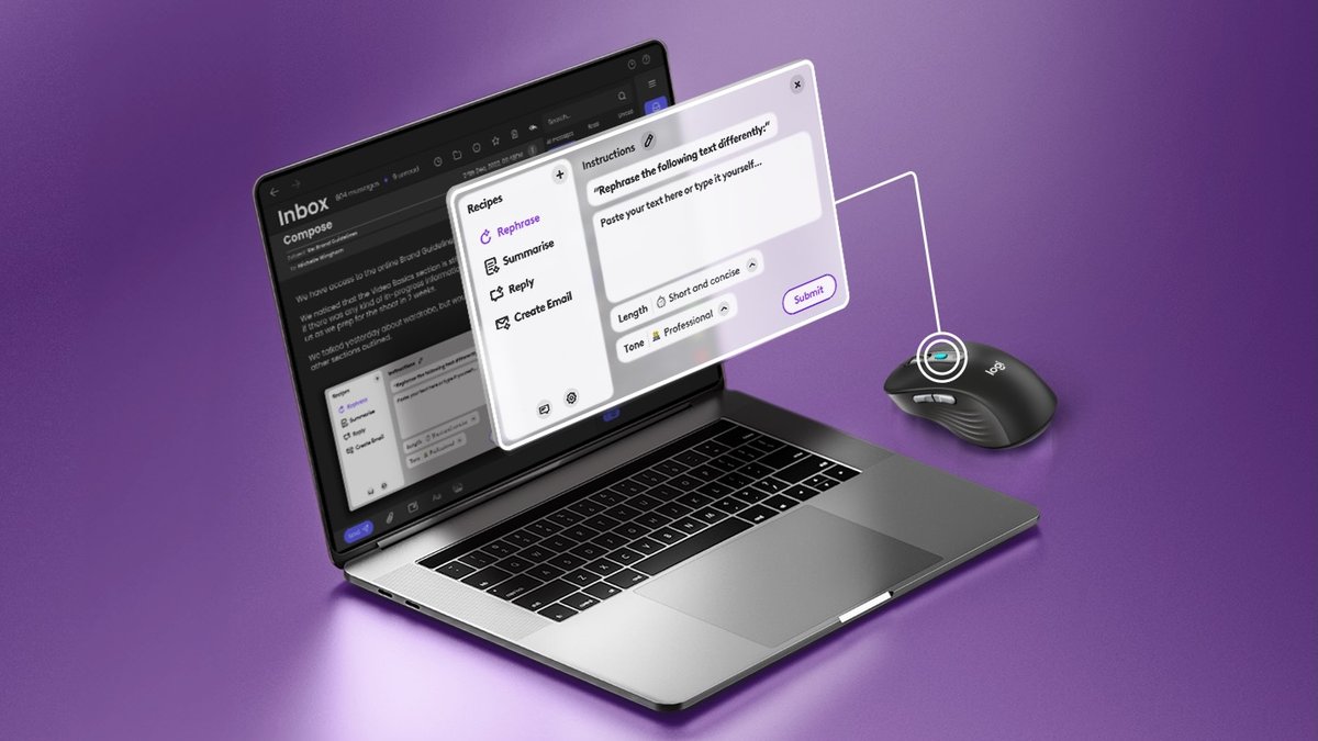 workflowhacks's tweet photo. Enhancing efficiency with just a quick tap! Having fun with Logitech's Logi AI Prompt Builder powered by ChatGPT - love how these AI-enabled shortcuts work. And what's amazing is, it's completely FREE!  

https://t.co/2LqnRLICrb

#ai #chatgpt #logitech #openai #innovation https://t.co/qGpKAwGPJk
