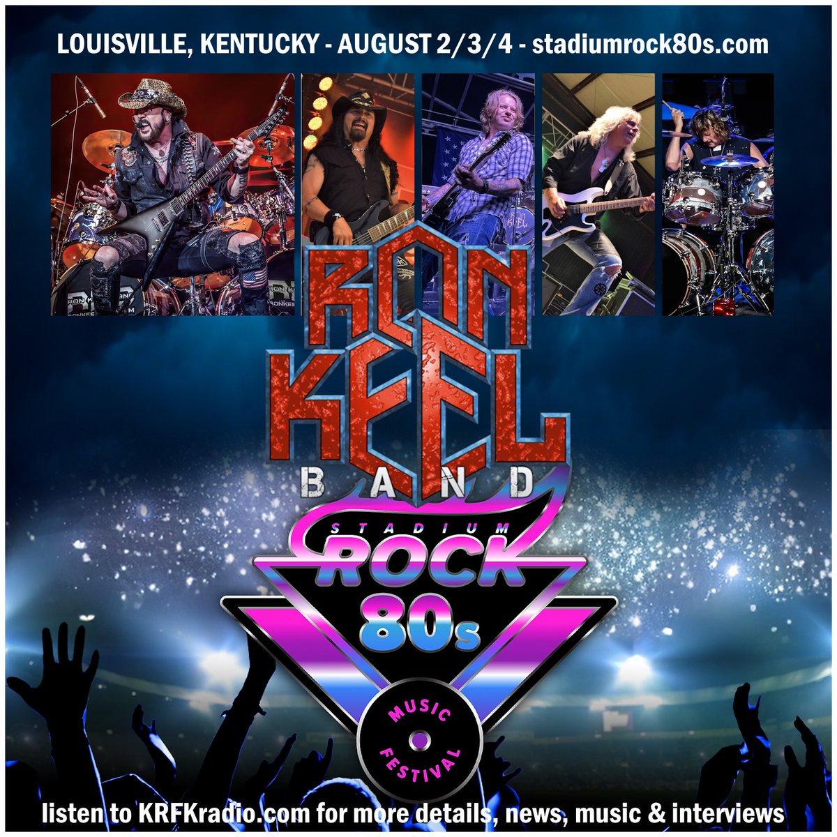 Tune in to Charlie Kendall's #METALSHOP at 11:00 AM Eastern - then stay tuned as I will speak to the lead vocalist of the Stadium Rock 80s headliner for Sunday August 4th for the official announcement. FREE mobile app, all links: KRFKradio.com