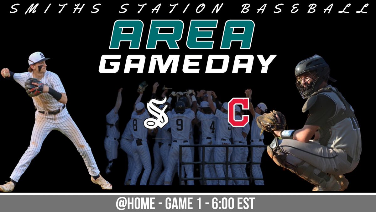 ⚾️ GAMEDAY
🚨 Area Game
🆚 Central
⌚️ Varsity 6:00est
📍 Smiths Station
