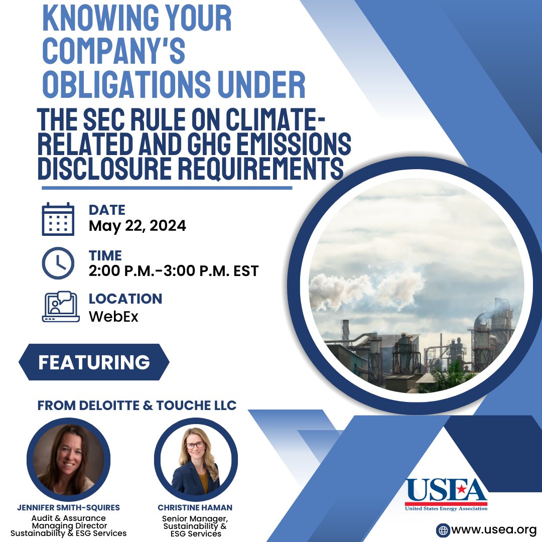 Next month! We are hosting a hearing on obligations under the new #SEC rule on #GHG emissions! useadc.webex.com/weblink/regist…