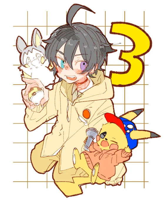 色々あってヒプノシスマイクのうわばみだけ履修したのでさぶちゃん可愛いなって気持ちの落書き。 