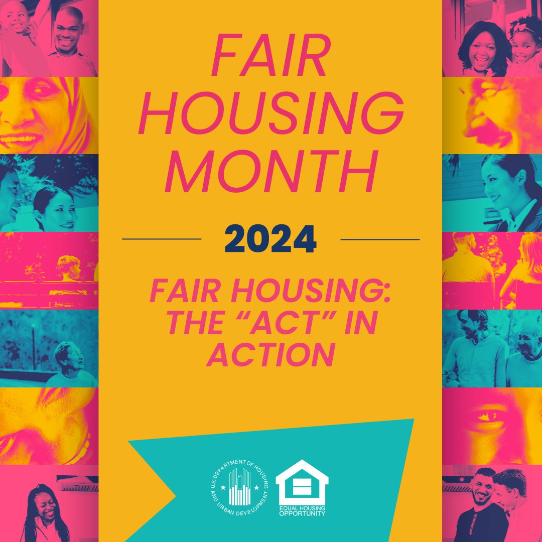The Fair Housing Act prohibits housing discrimination based on race, color, national origin, religion, sex (including gender identity and sexual orientation), disability, and familial status.

Learn more about your #FairHousing rights here: 👉 bit.ly/49V9XpS. #FHM