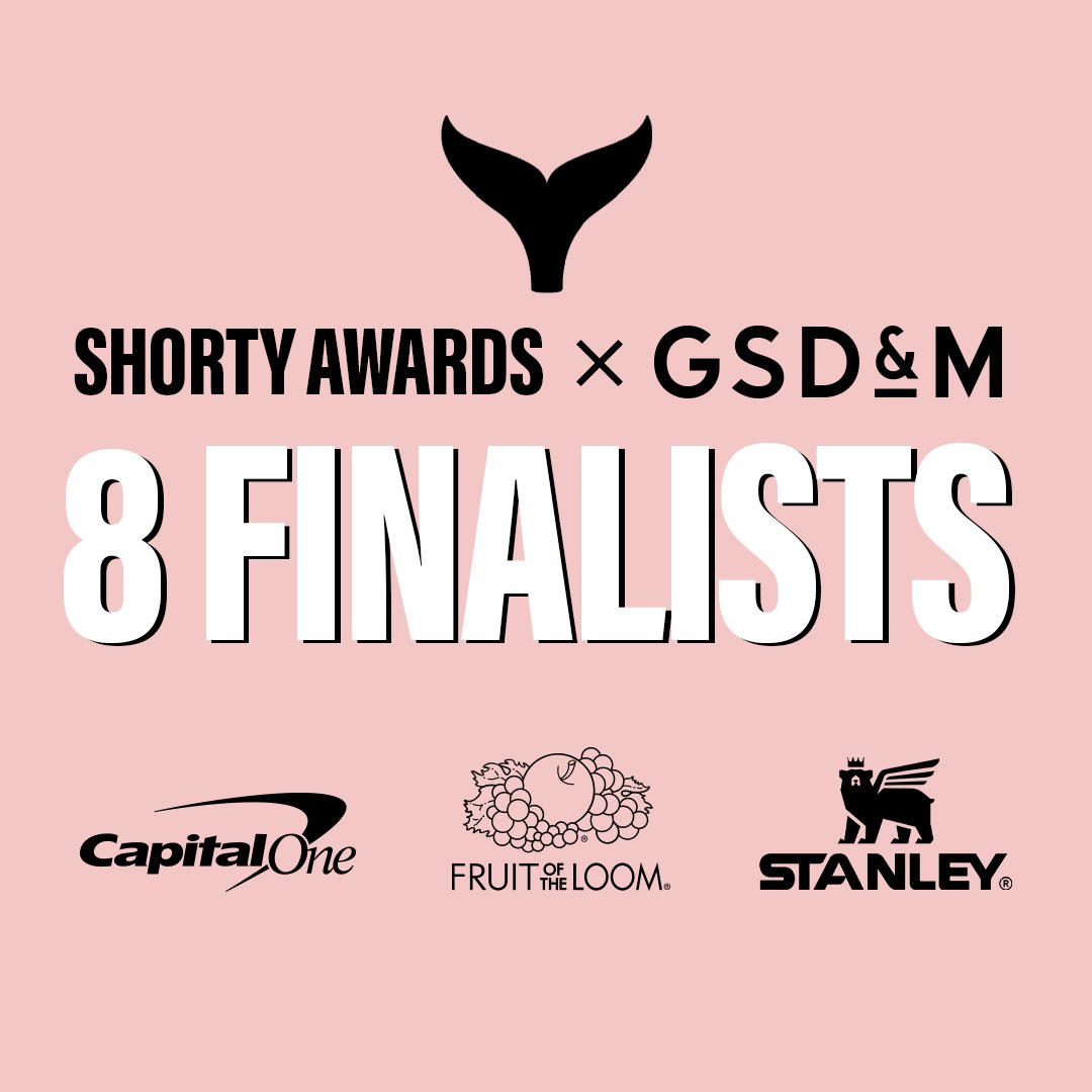 We secured 8 finalists in this year's Shorty Awards! We’re honored to share that our work will be moving on to the next round🤞🎉 shortyawards.com/16th/finalists