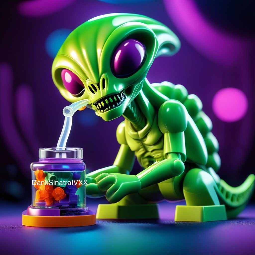 Lego alien stoner 🤣❤️💛💚