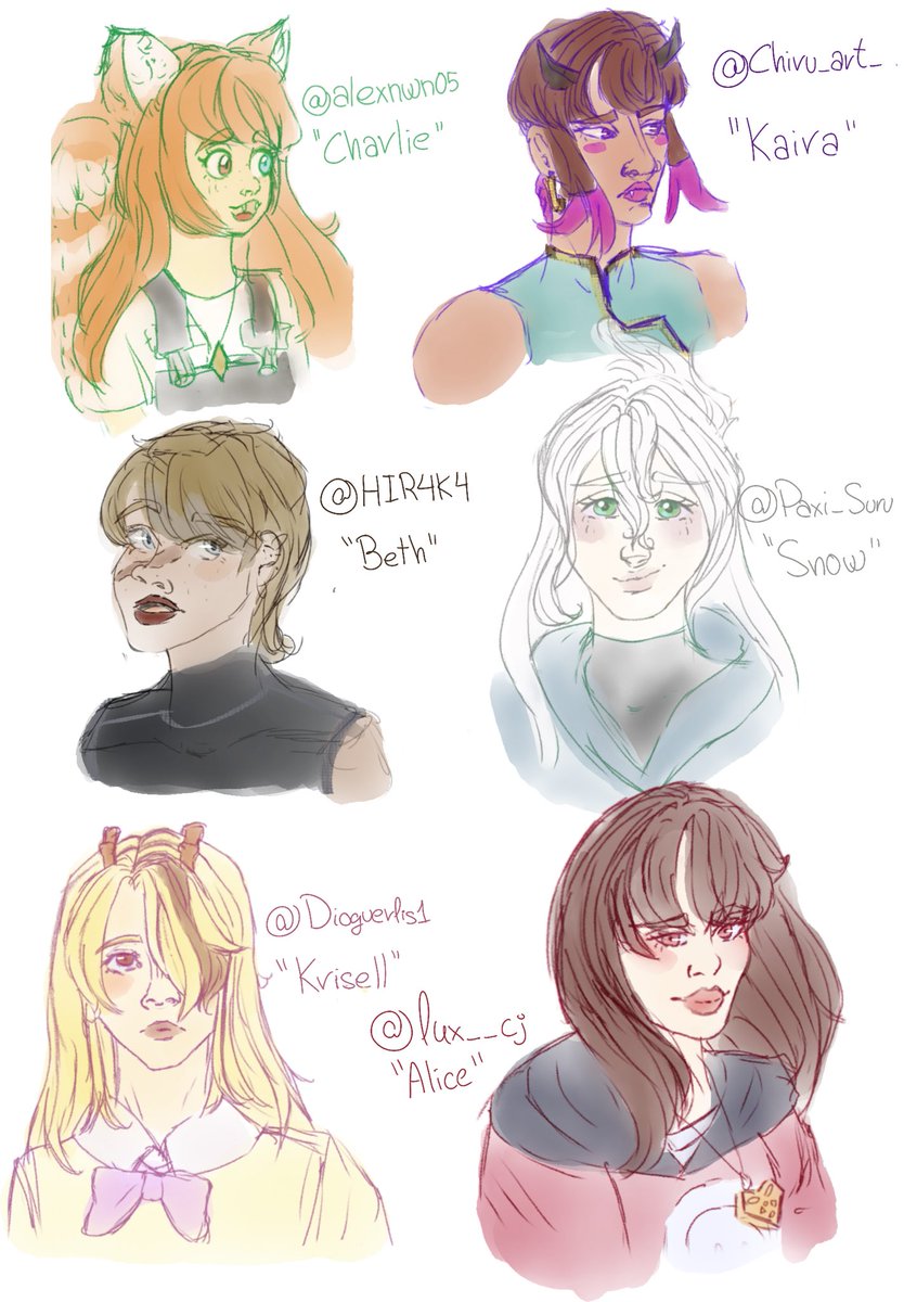 asly_moon's tweet photo. Estoy #estresadisima con el bachillerato pero: bocetos cutres random que he ido haciendo en mis ratos libres de los personajes de amigos del server del discord para intentar superar el Artblock

Solo los reales conocerán a todos 🥱/J

(Also Frits siendo el único hombre PUSJSJAJA) https://t.co/a8Asx2uDAd