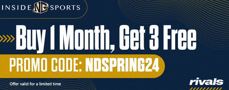 Want to keep up with portal season for #NotreDame football and both basketball programs? @insideNDsports has you covered with this new deal. ⏰️This week only: Buy 1 month, get 3 months free! ☘️Use promo code NDSPRING24 notredame.rivals.com/subscriptions/…