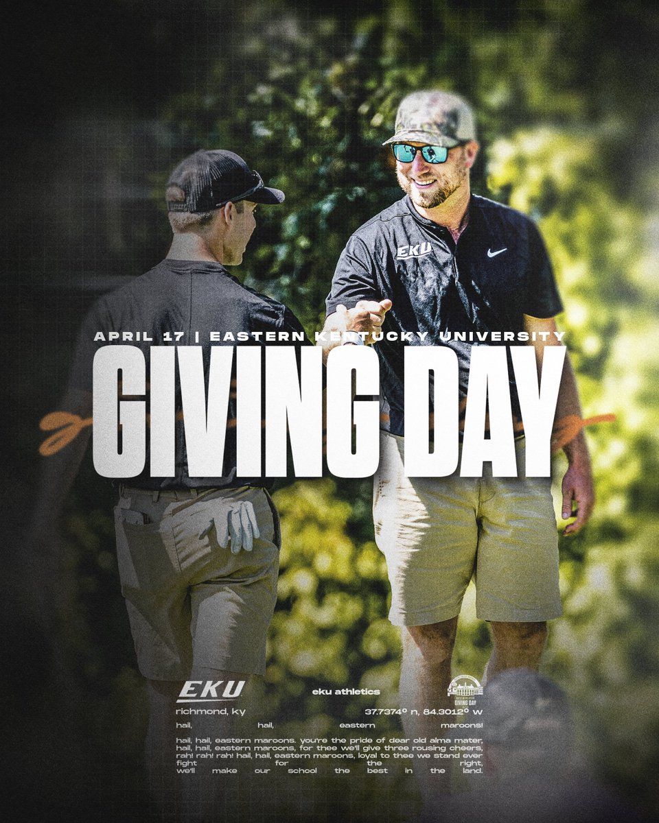 EKUMGolf's tweet photo. Directly support EKU men's golf this Giving Day using the link below to help support and elevate our program as we continue to strive for excellence!

🎁https://t.co/CYFoDVbzA0

#GiveBigE https://t.co/4KF74xkDAi