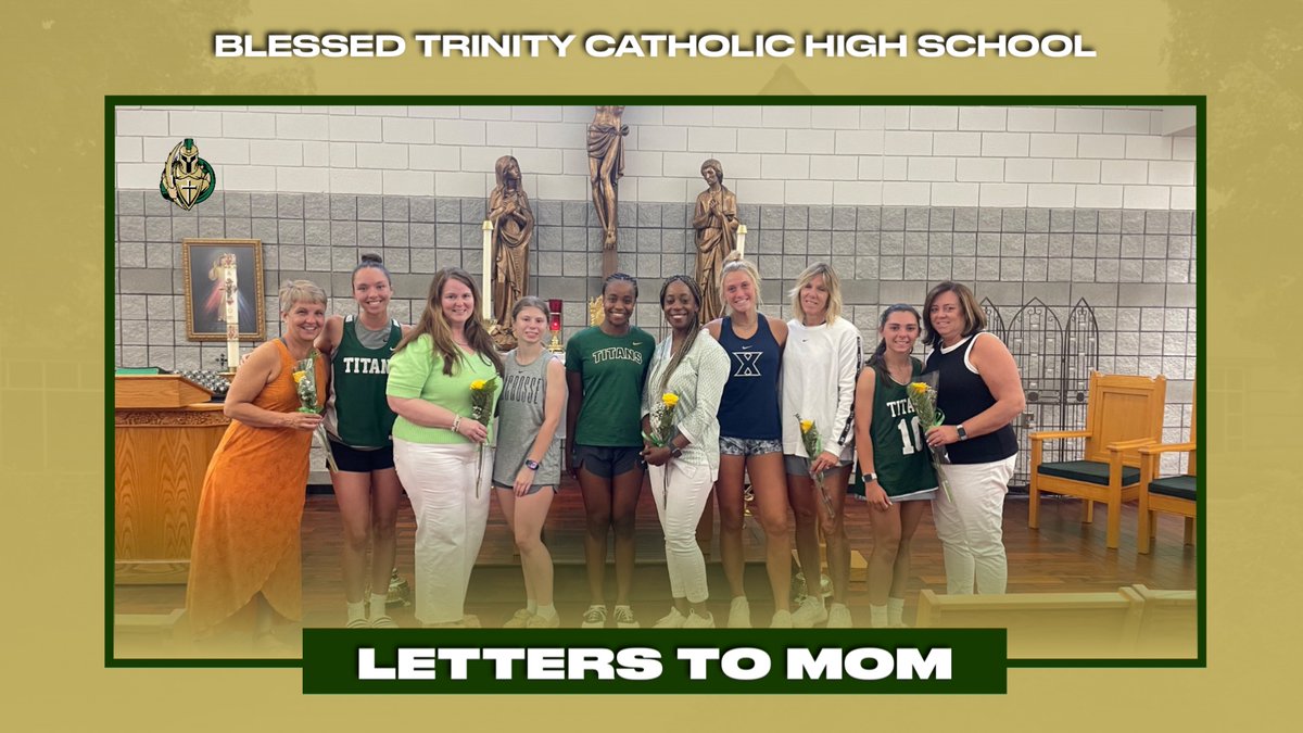 Girls lacrosse seniors had a special ceremony with their moms and were able to show their appreciation for them. #GoTitans